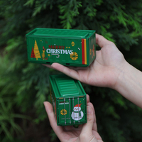 1PC Miniature Container Model Mini Iron Storage Box Creative Decoration Collect Items Desktop Ornament Kids Gift for Organizing