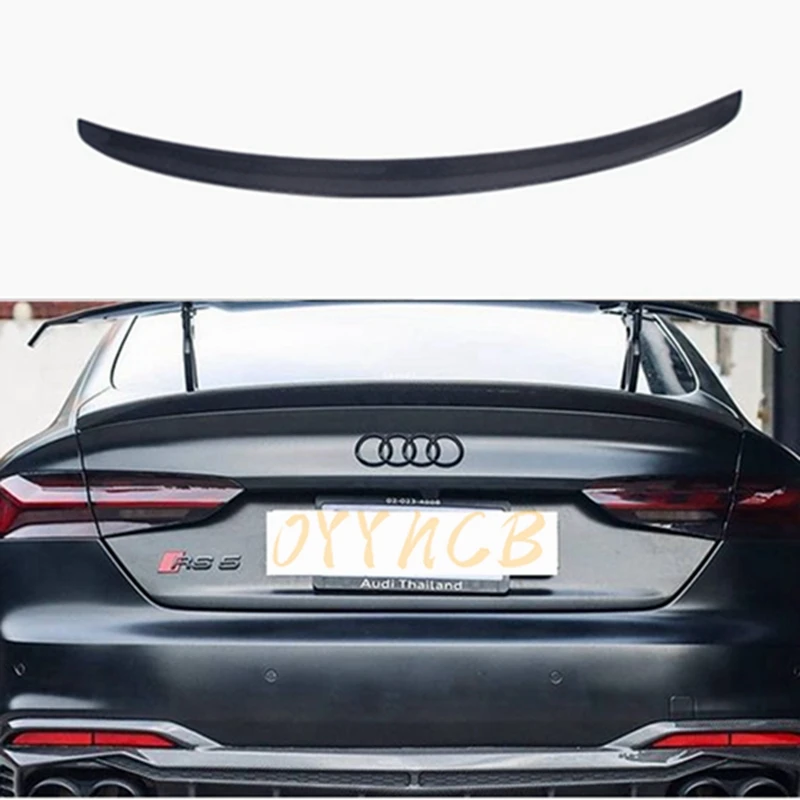 

Carbon Fiber Rear Tunk Spoiler For AUDI A5 4Doors 2017 2018 2019 2020 2021 Wing Lip Spoilers Car Accessories