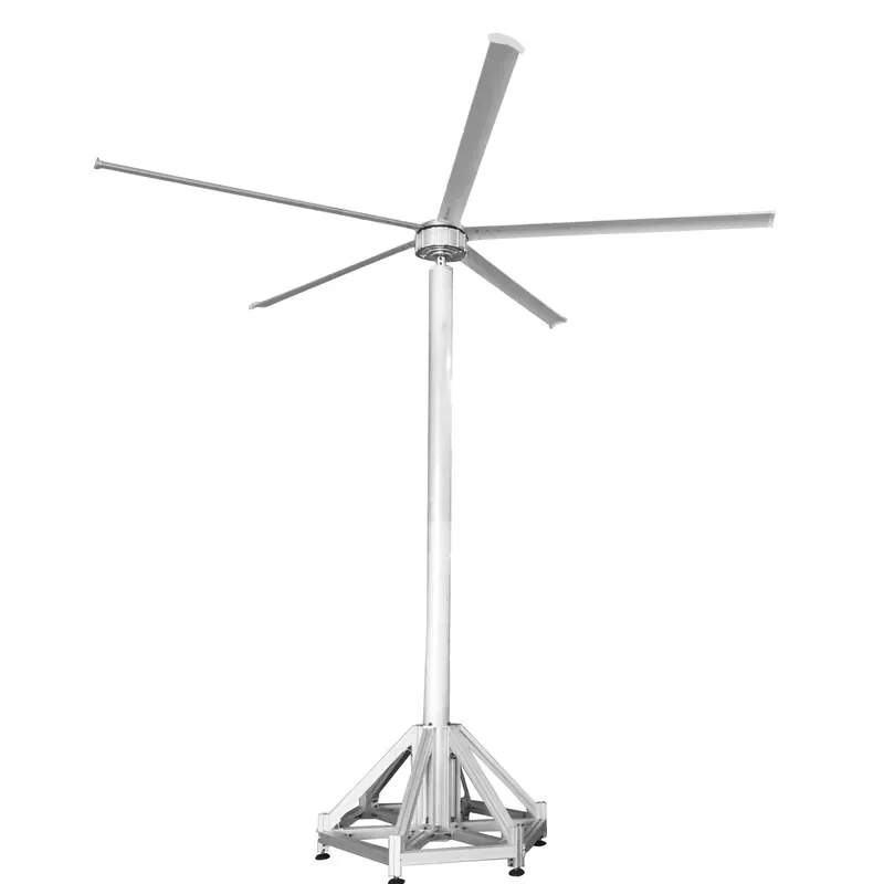 5.2m Gearless Standing Type HVLS Airpole Fan for Entertainment Venue 50hz/60hz 2 Years FREE Standing Qixiang