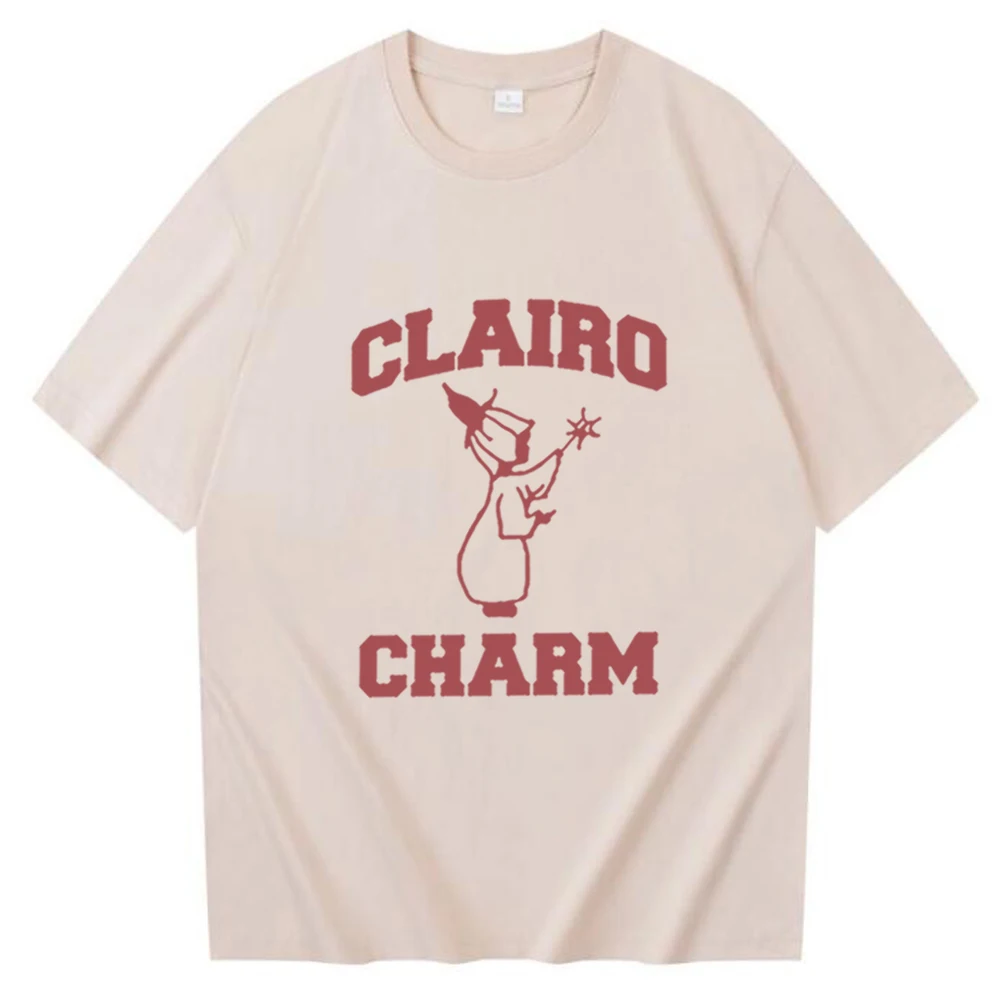 Clairo Charm Angel T-Shirt Harajuku O-neck Man Women Casual T-Shirts