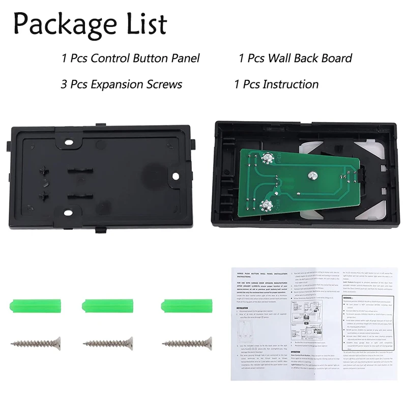 Gate Remote Control Wall Mounted Multifunctional Replacement Keypad Panel Button LiftMaster 41A5273-1 78LM Garage Door Opener