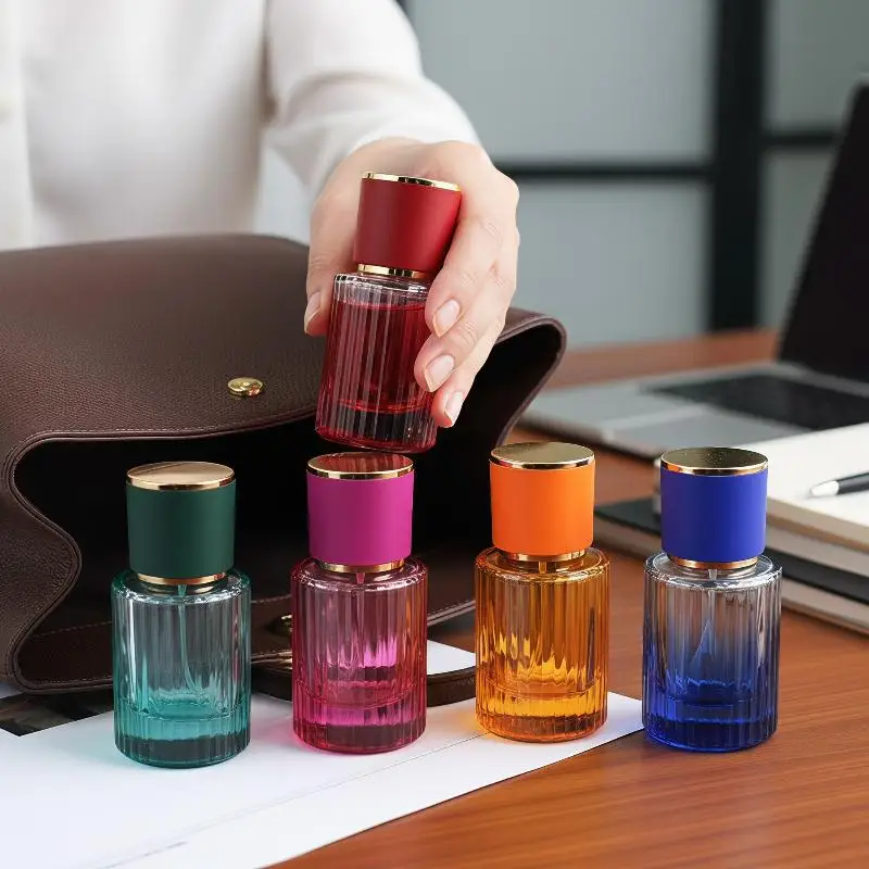 Leak Proof Glass Perfume Atomizer 30/50ml Empty Refillable Spray Bottle Portable Travel Scent Dispenser 1Pcs