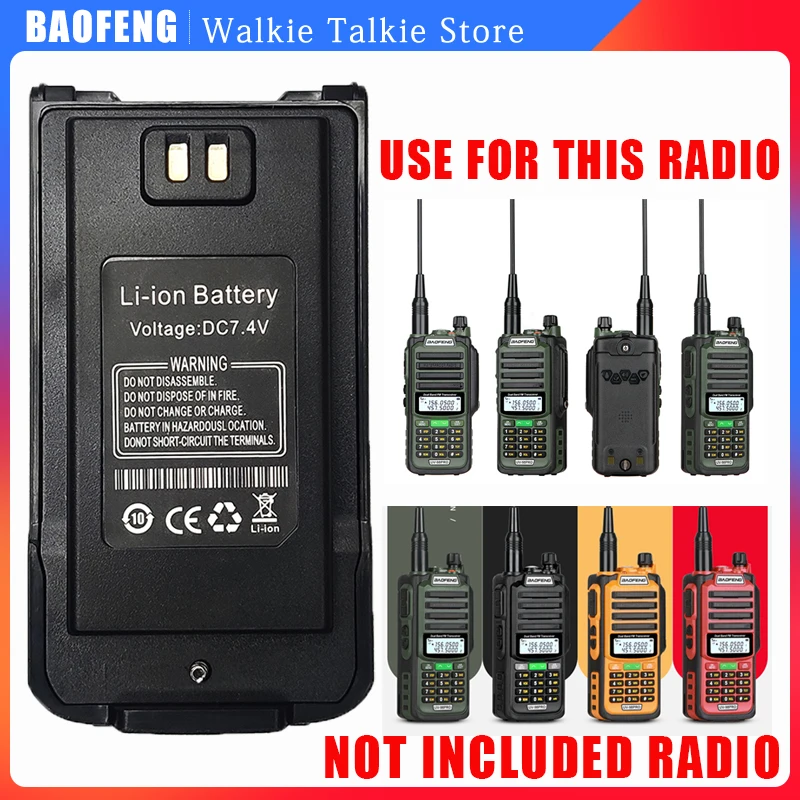 BaoFeng-walkie-talkie UV98 Pro, batería USB tipo C, resistente al agua, recargable, profesional, UV98 V2 Plus, Radio bidireccional