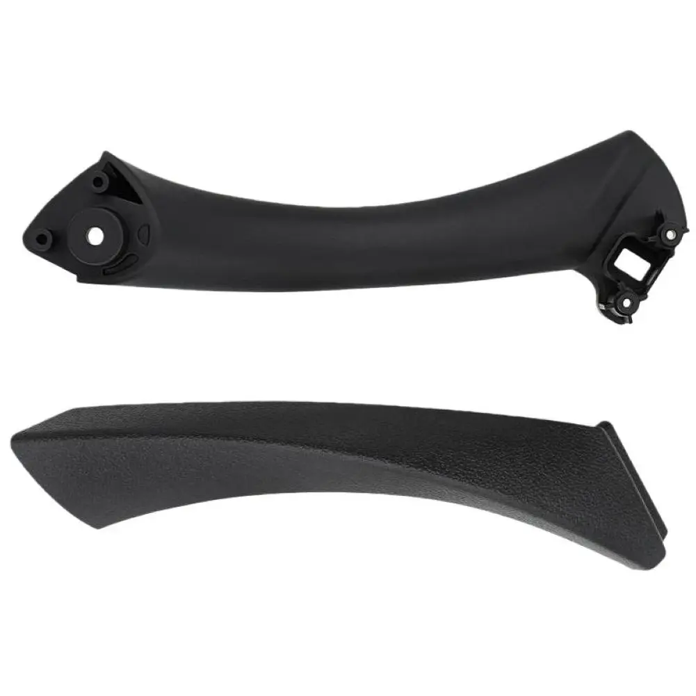 1pcs Black Plastic Part Number:51419150335 5141723084 Left Side Inner Door Handle Pull Trim Cover For BMW Accessories