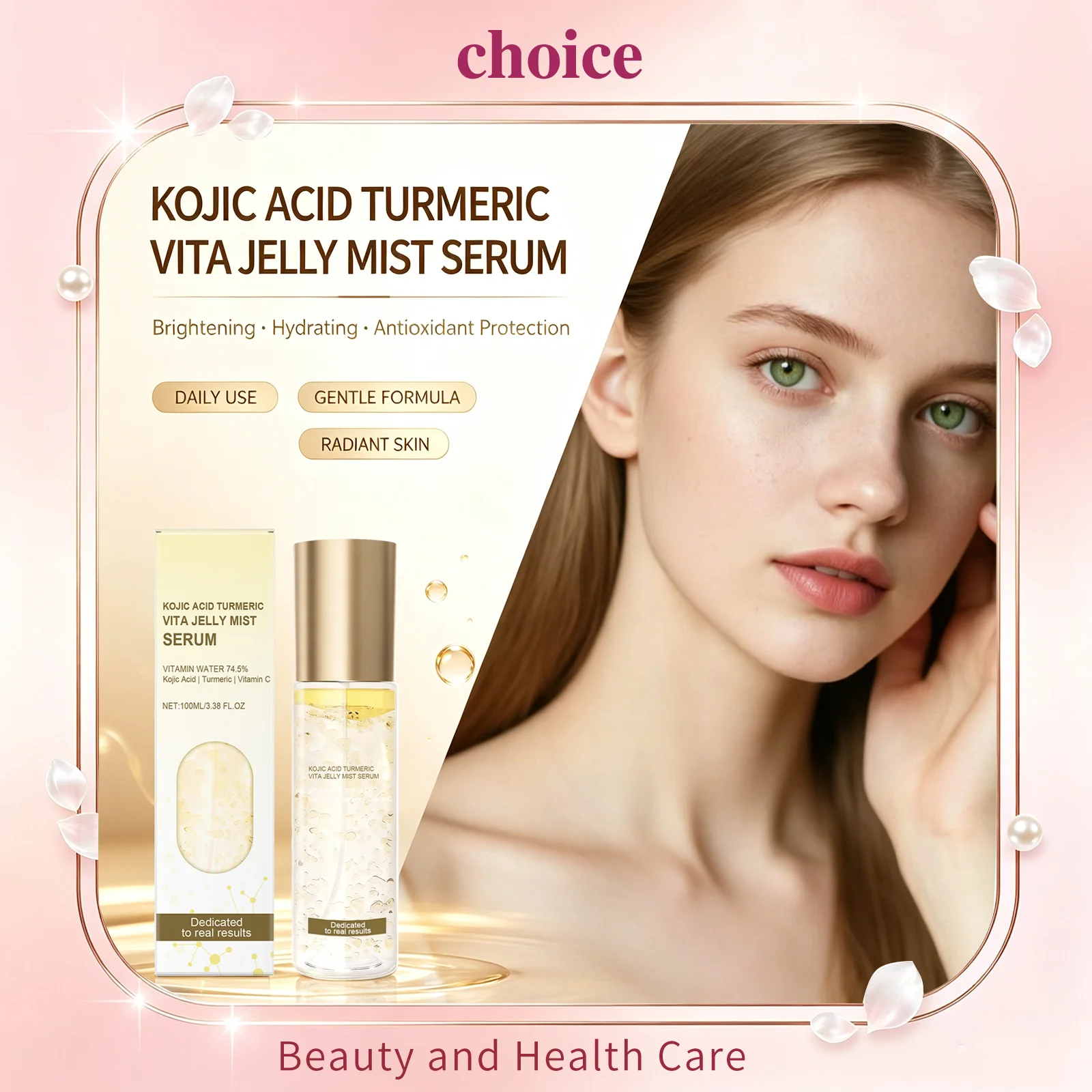 Hyaluronic Acid PDRN Collagen Jelly Mist Spray Calm Redness Shrink Pores Firm Brighten Wrinkle Remove Facial Skin Care Essence