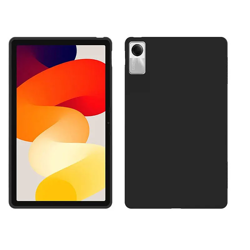 Tablet Case For Xiaomi Redmi Pad SE 2023 11 inch Flexible TPU Silicone Funda Black Four Corners Thickened Airbag Cover Anti-drop