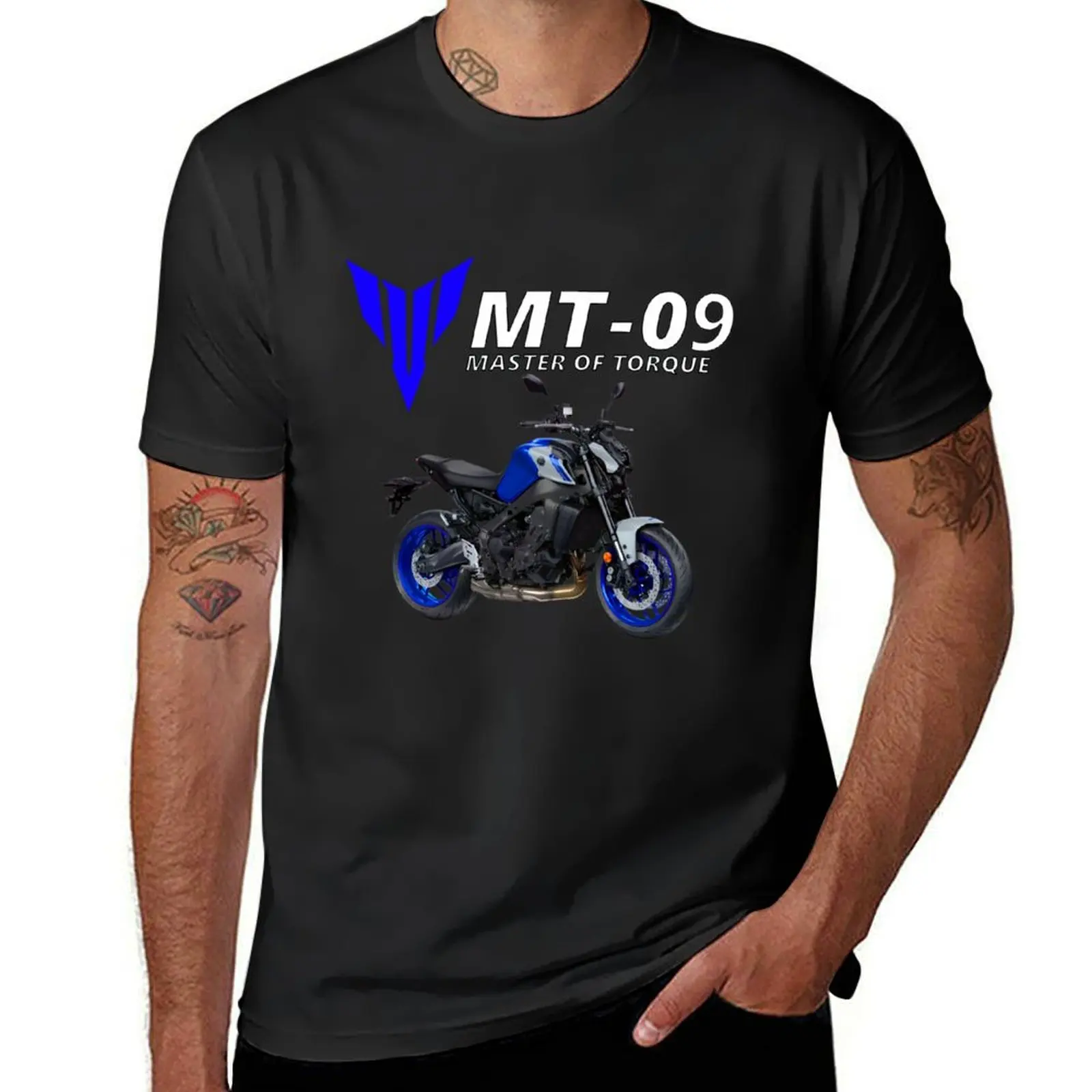 MT-09 Motorcycle T-shirt For A Boy Aesthetic Clothing Anime Clothes T Shirts Men