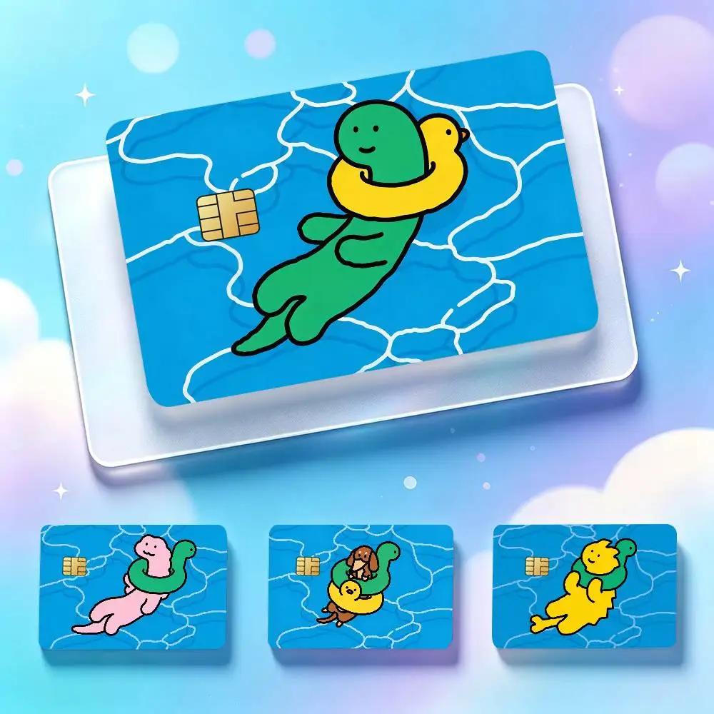 Cartoon J-Joguman Card Stickers for Bank Access Protective Waterproof Film Cover Sticker Surprise Gift
