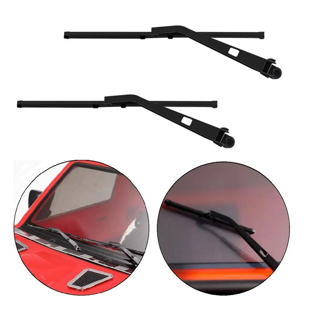 Metal Windscreen Wiper Blades Decor for 90046 SCX10III 1:10 RC Crawler Truck