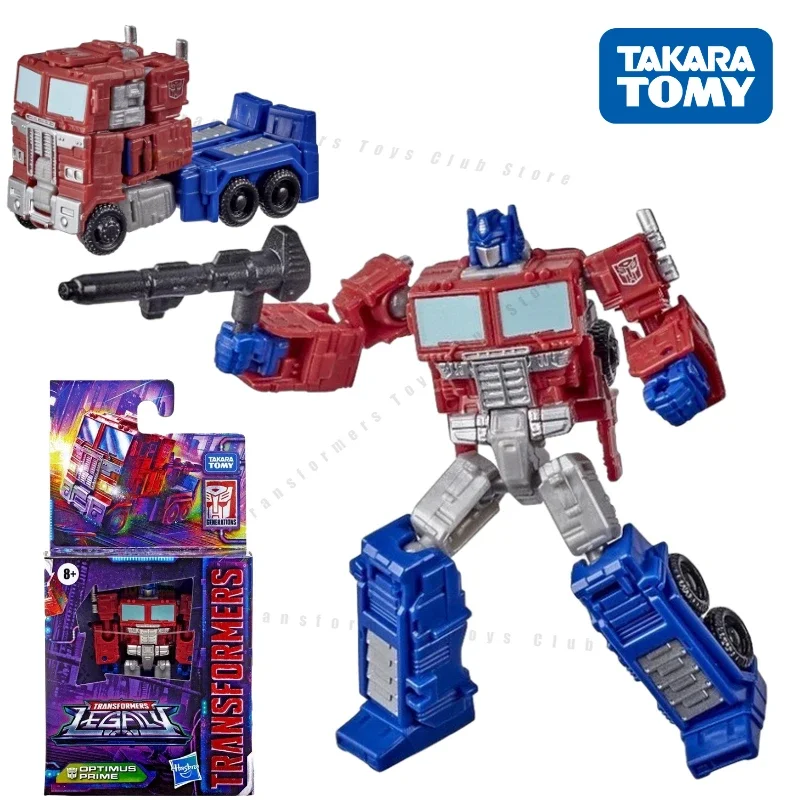 In Stock Takara Tomy Transformers Legacy Evolution Core Class Optimus Prime 9Cm Action Figure Model Toys Gift F7186