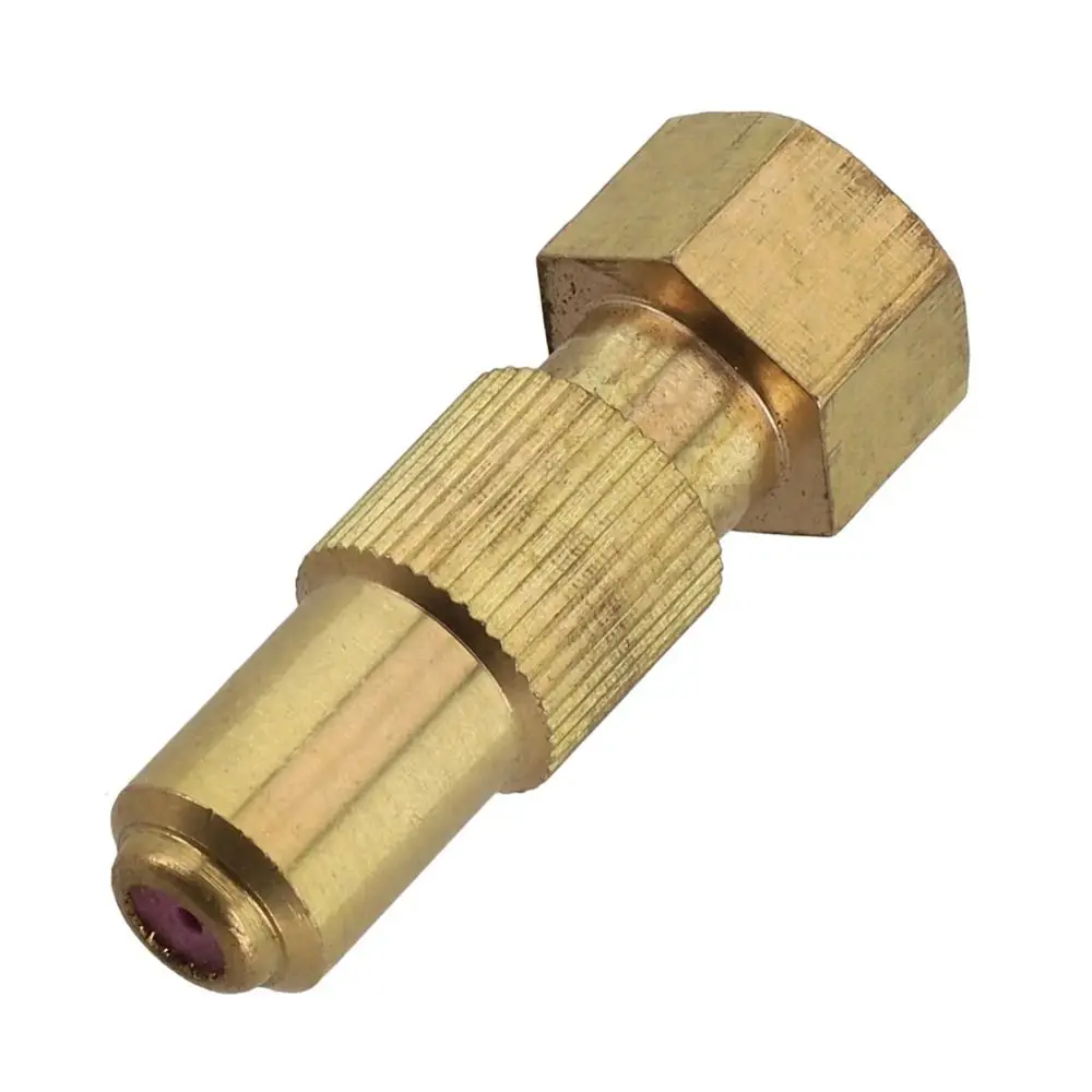 1Pcs 0.8/1.0/1.2/1.5/1.8mm Hole Agricultural Spray Nozzle High Pressure Copper Pottery Brass Nozzle Household Adjustable