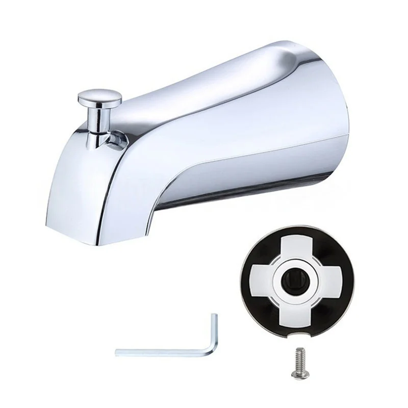 A26F-grifo de repuesto para bañera, incluye desviador y caño estándar, fácil instalación para tubería de agua de cobre de 1/2" con T