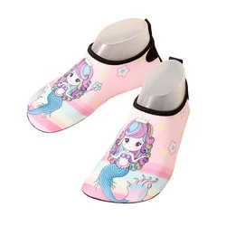 Ragazzi ragazze scarpe bambino Swim Slip on calzini antiscivolo bambini spiaggia pantofola all'aperto bambini appartamenti a piedi nudi scarpe ad asciugatura rapida calzini