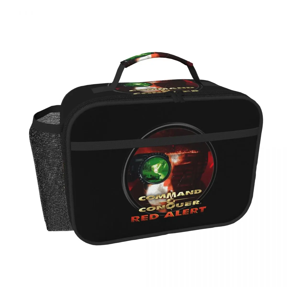 

Red Alert Logo Insulated Lunch Bag for Women Children Portable Food Boxes Thermal Lunch Box Tote