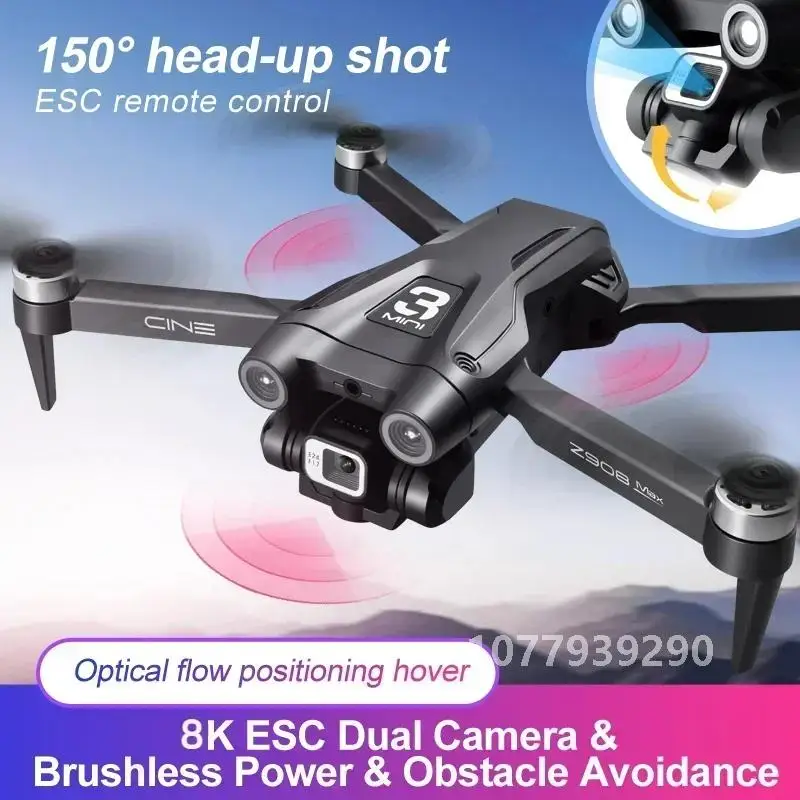 Z908Pro Max Drone Professional Brushless Motor 8K Aerial photography Dual Camera Obstacle Avoidance Folding Quadcopter GPS 10000