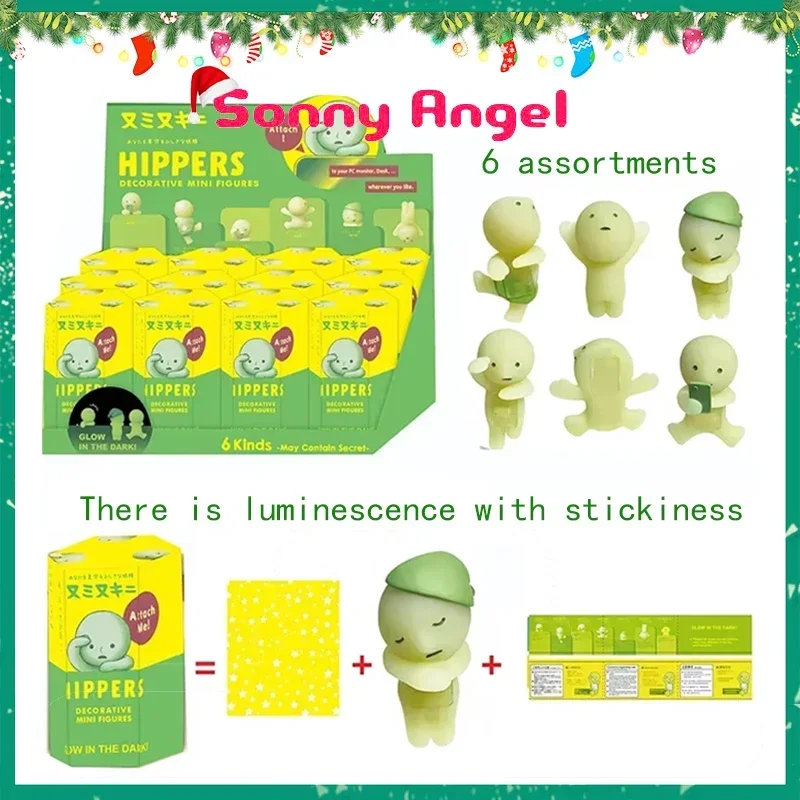 

SMISKI Sonny Angel Blind Box Series Cute Luminous Elves Car Decoration Desktop Ornaments Creative Christmas Gifts Birthday Toys
