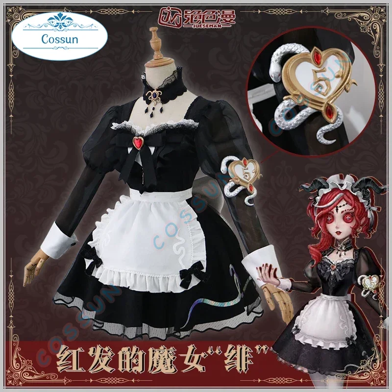 Identity V Fiona Gilman Priestess Cosplay Game Crimson Mystery Cosplay Costume Halloween Outfits Women Dress Headwear