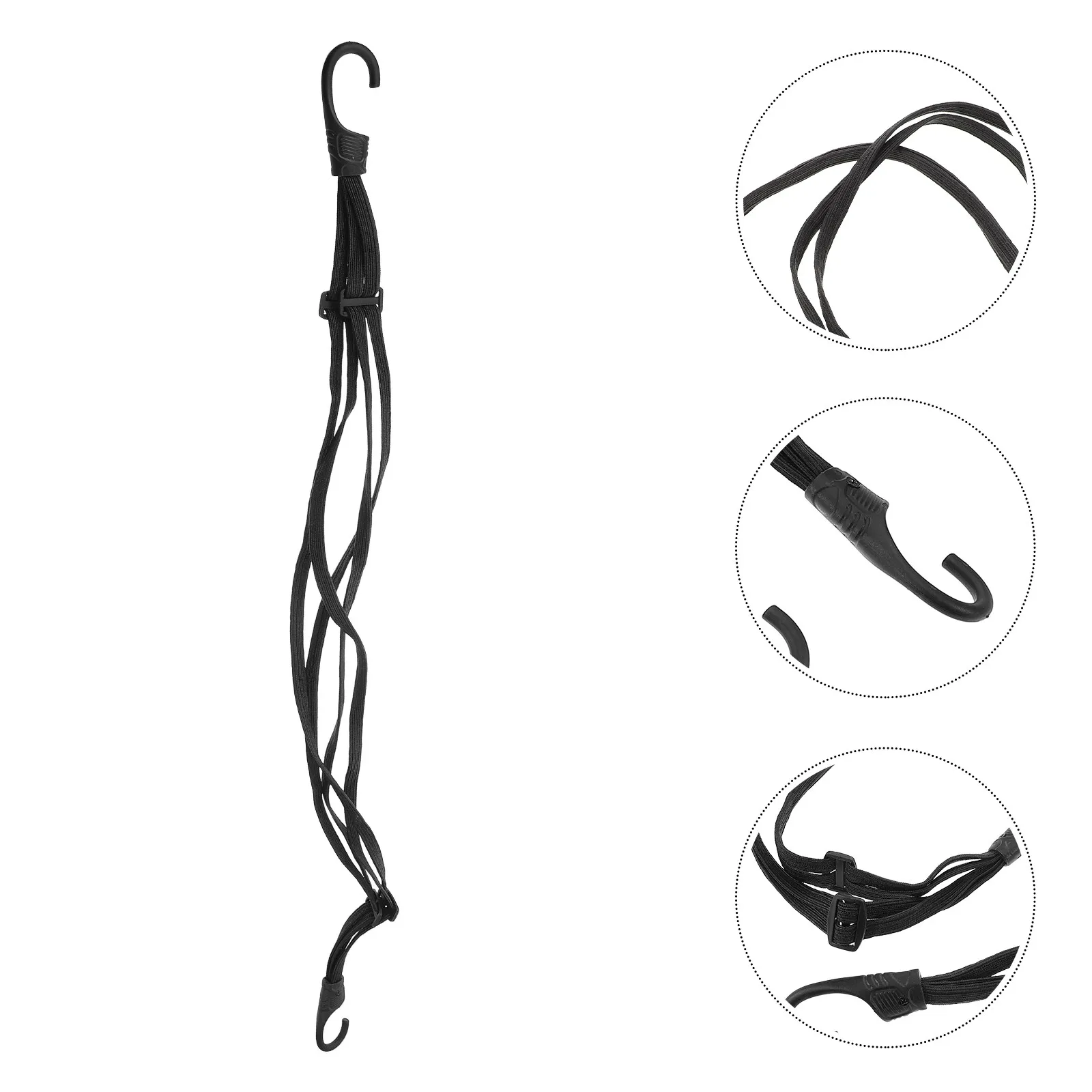 

5Pcs High Elasticity Bungee Cords Core Safety Straps Motorcycle Rope Multi-Functional Cargo Lashing Outdoor Cycling