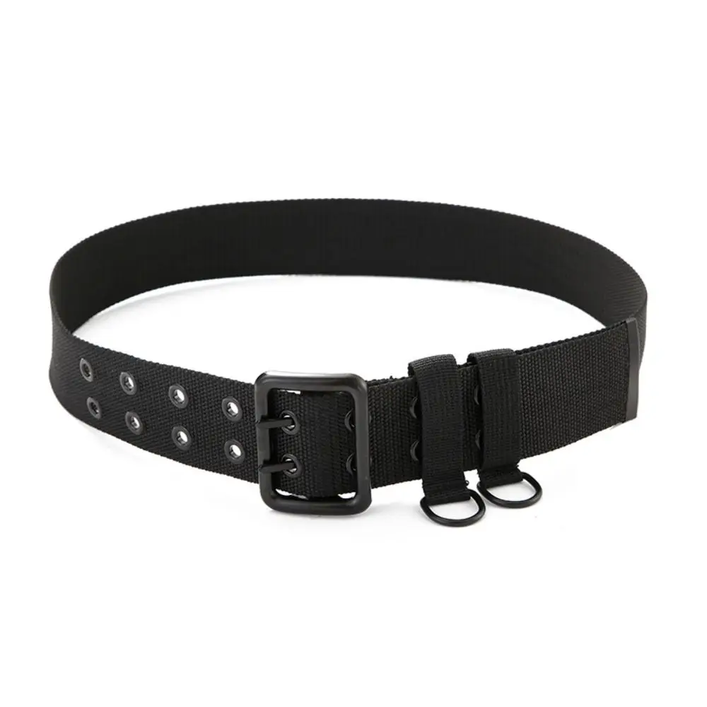 Casual 5cm Men's Training Belt Double Needle Buckle Adjustable Sports Belts Multifunctional Outdoor Waist Bands