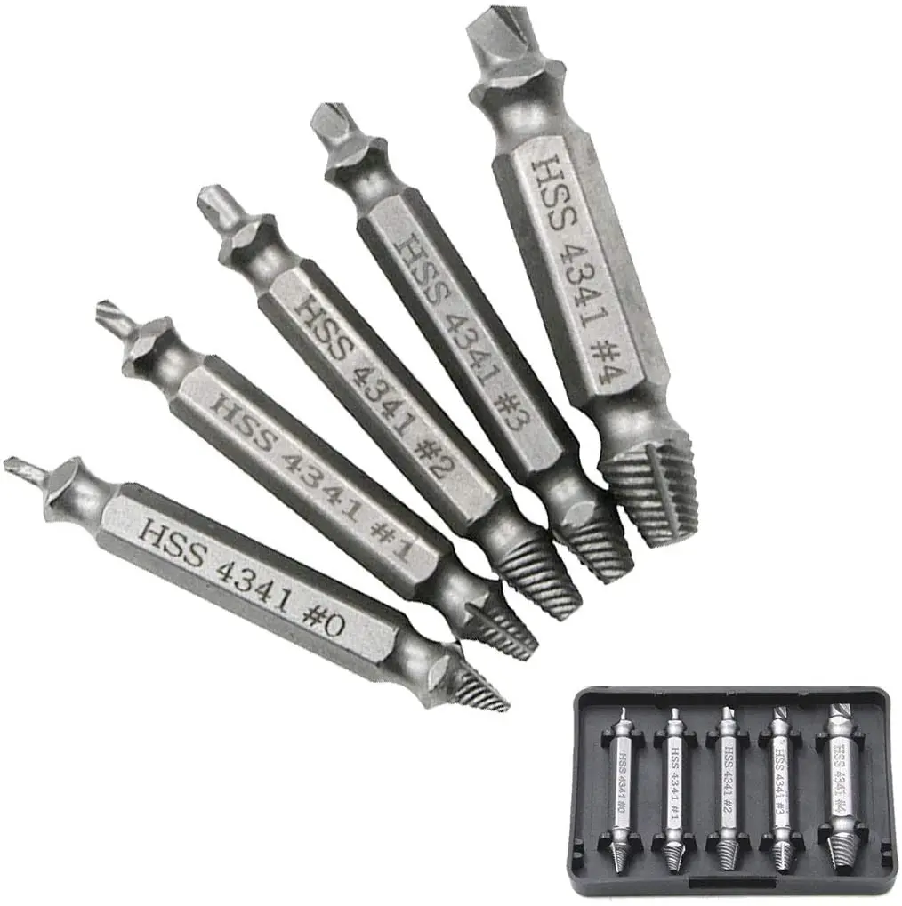 Khoan Sắt HSS 4341 5 Máy Tính Bị Hư Hại Vít Máy Hút Mũi Hướng Dẫn Gãy Bu Lông Bông Tước Vít Tẩy Công Cụ Vít/ống Nước