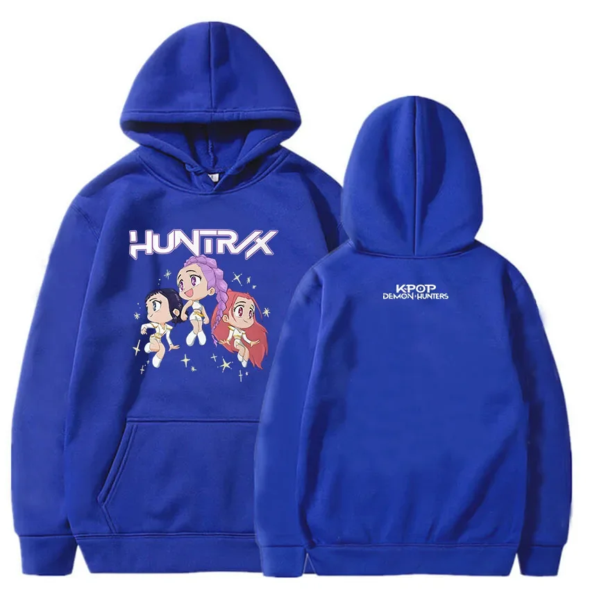 KPop Demon Hunters As Seen on Huntrix World Tour Conforto Cores Hoodies 2025 Filme Impressão Gráfica Moletons Mulheres Sudaderas