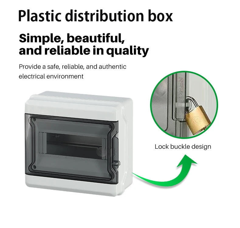 HL series waterproof and dustproof plastic distribution box, ABS plastic exposed switch box