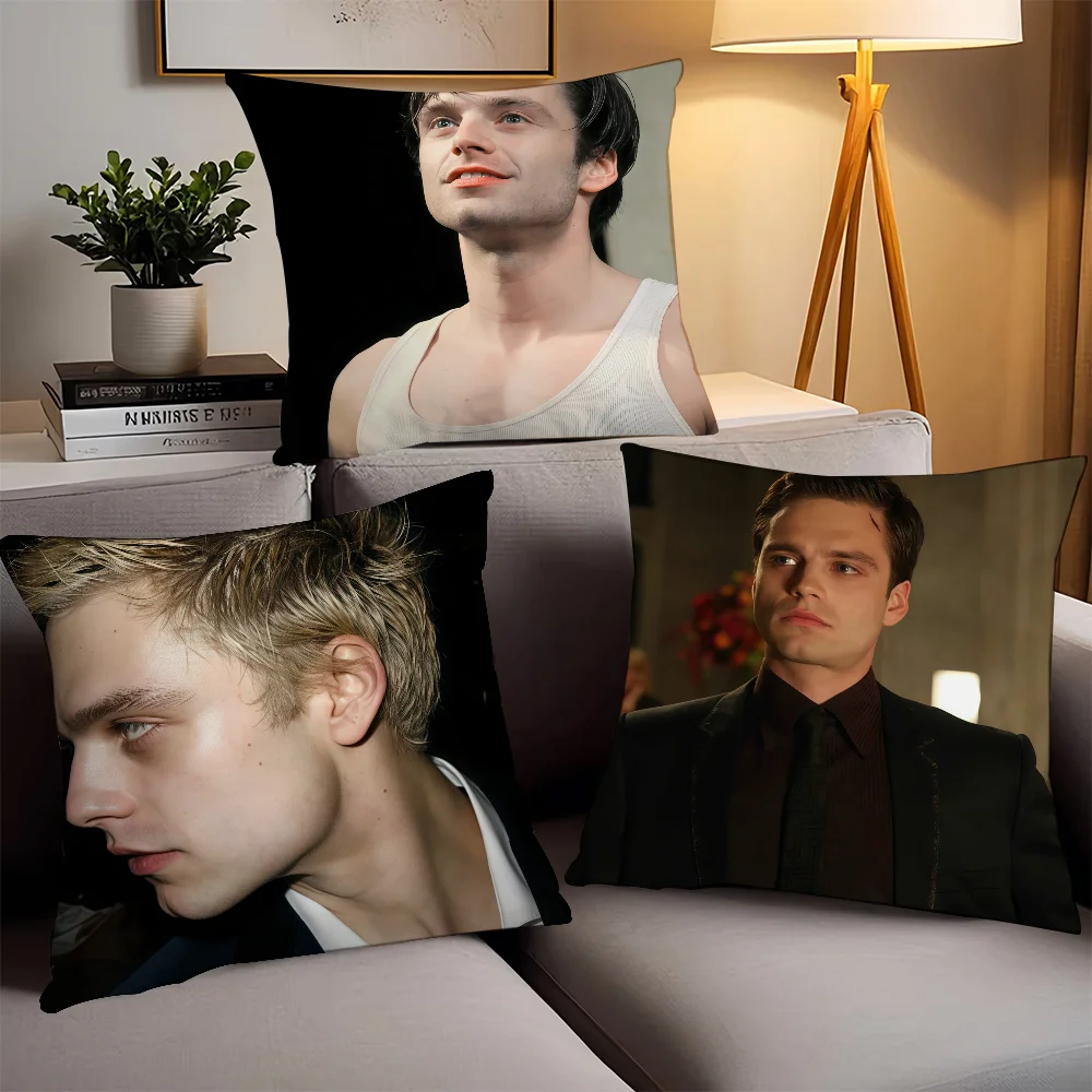 

Американский актер S-Sebastian S-Stan наволочка офисные подушки подходят для дивана, автомобиля, спальни, декоративная наволочка