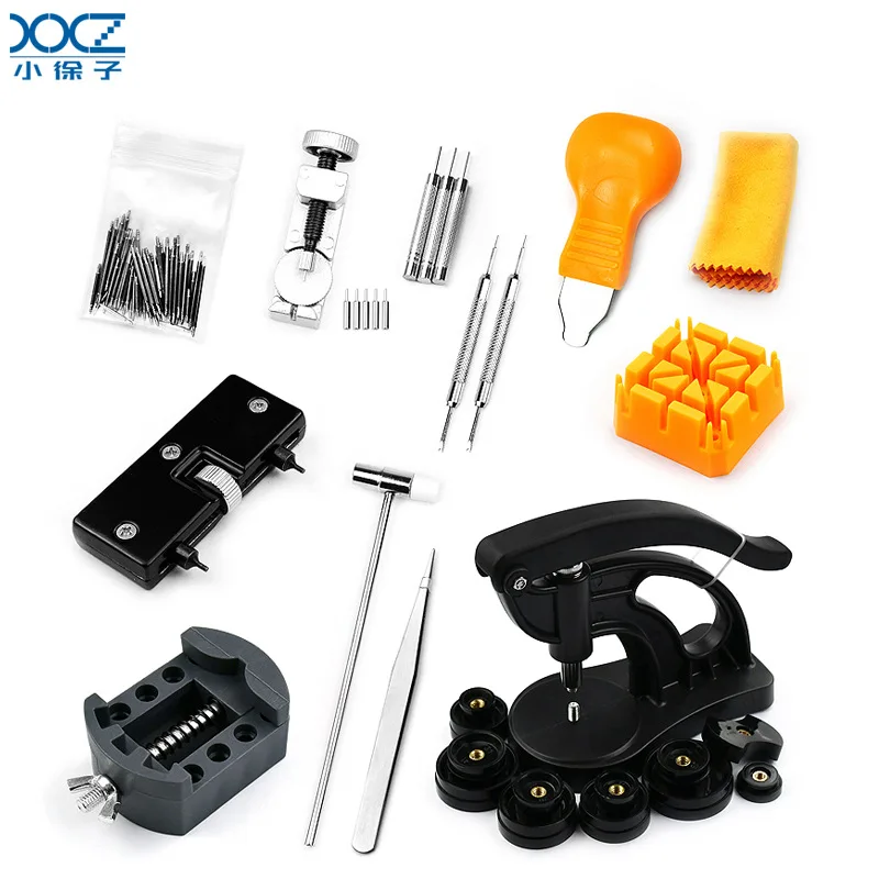 مجموعة أدوات إصلاح 72 ساعة بما في ذلك استبدال حزام الضغط البلاستيكي/فتح الغطاء الخلفي/صيانة ساعة إصلاح البطارية