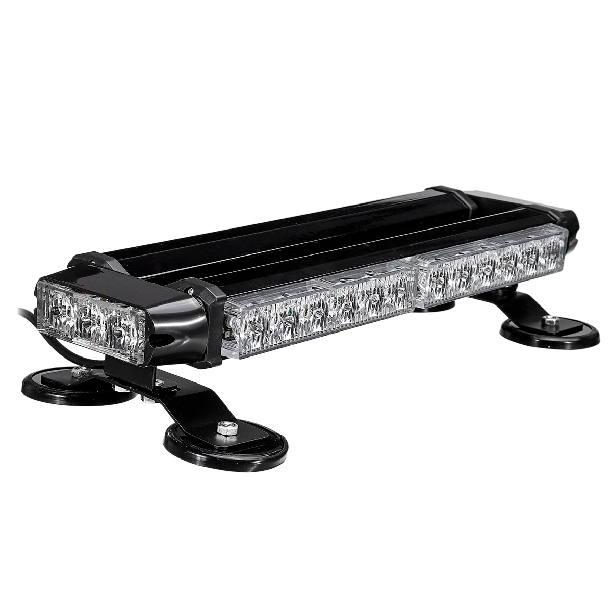 

Amber/ White 30 LED Roof Strobe Flashing Light Bar Magnetic Emergency Beacon Warning Flash 30W