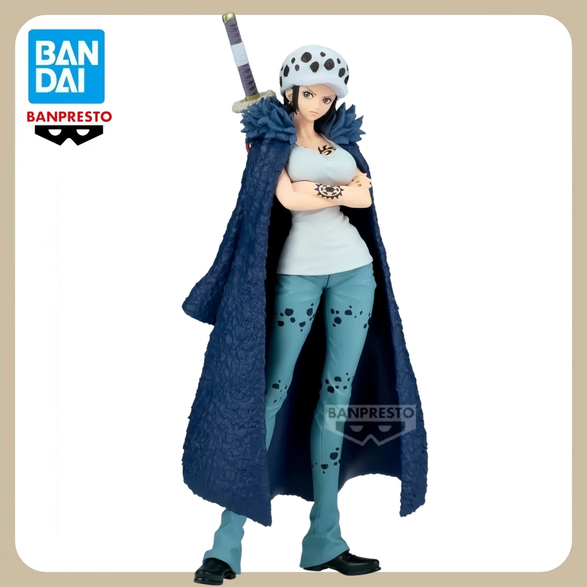 

100% Bandai Official Original Banpresto GLITTER&GLAMOURS ONE PIECE Trafalgar.Law Action Figures PVC Anime Statue Big 23cm Model