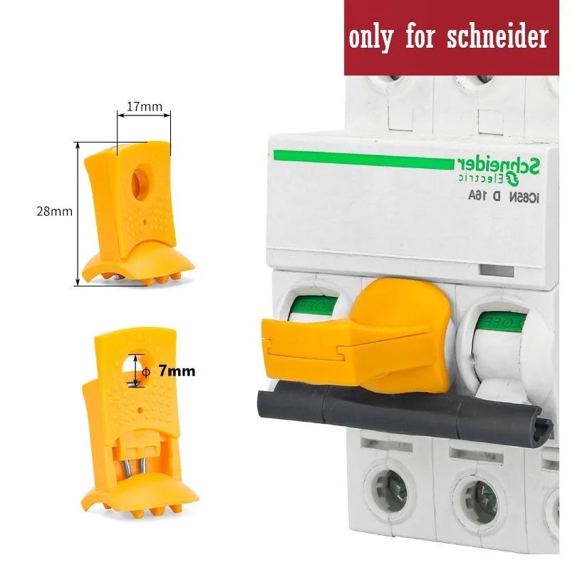 Schneider A9A26970 MCB Exklusives Sicherheitsverriegelungsgerät für Miniatur-Leistungsschalter, Energieisolationsgerät, Ausschalten von LOTO – Detail 1