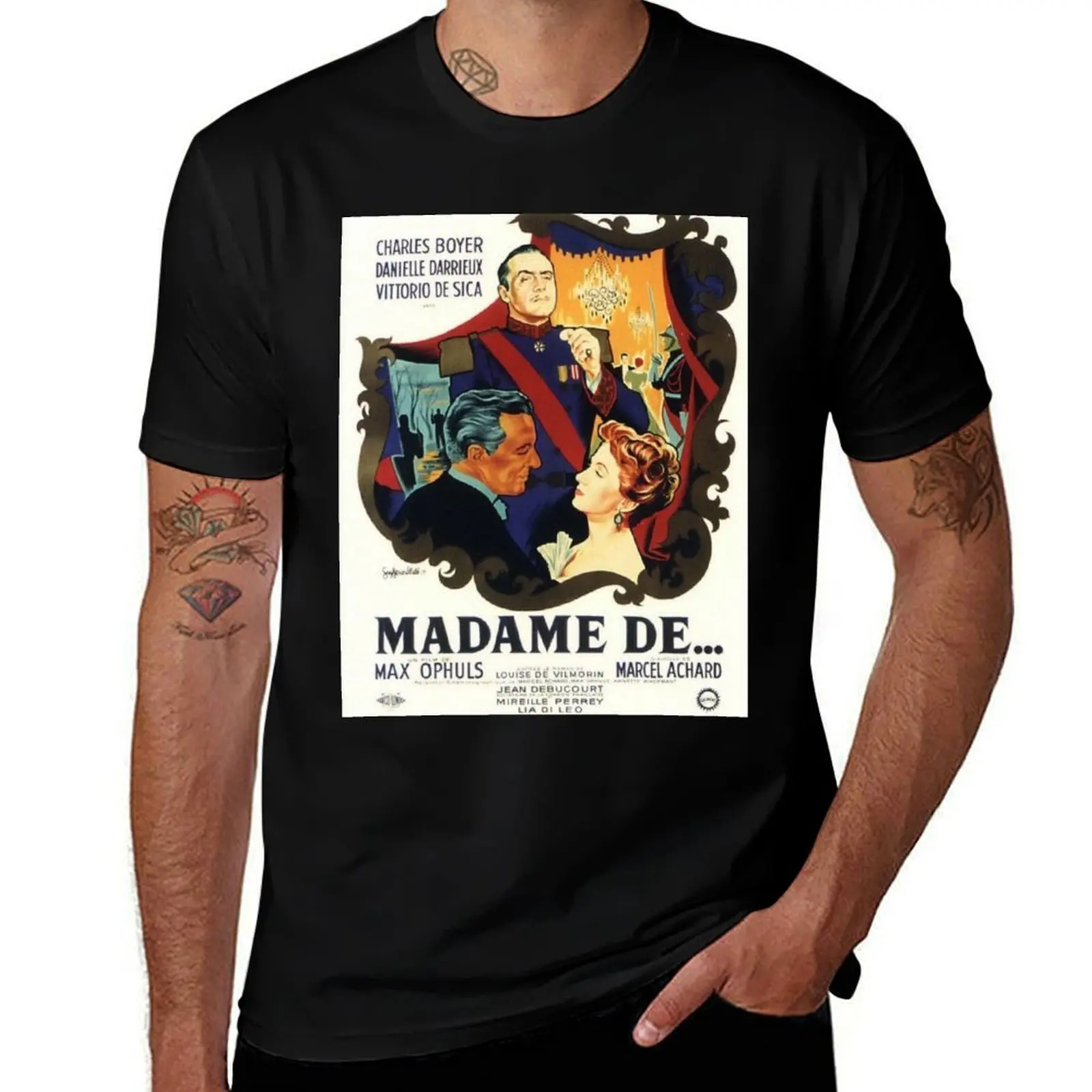The Earrings of Madame De Max Ophuls T-Shirt Large Size Casual Tee Shirt T-Shirt