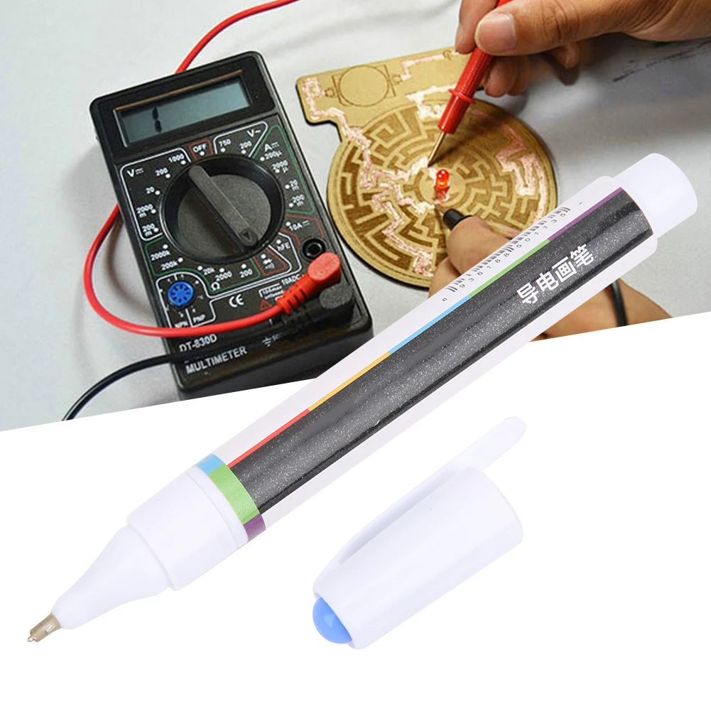 Conductive Ink Pen Circuit Scribe Electronic Circuit Drawing Pen Fast Drying Conductive Pen for DIY Projects