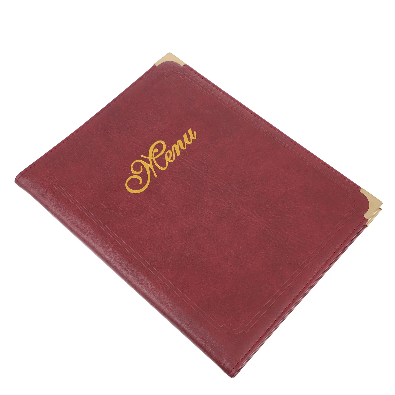 

Premium Menu Book Durable Meal Price Folder Restaurant Bar Simple Design Reusable Slide-In Pages Rounded Corners Easy