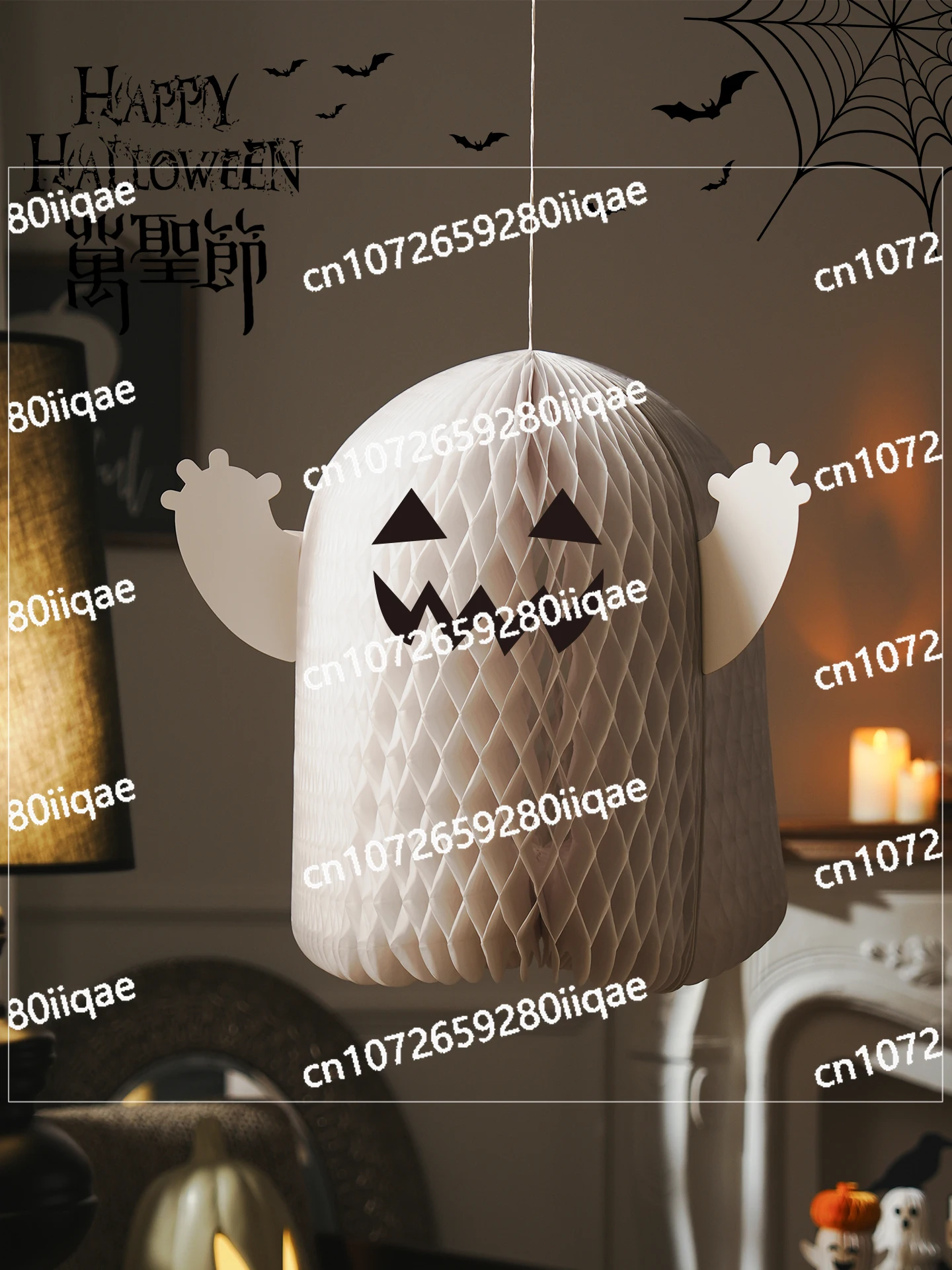 

Украшения на Хэллоуин, атмосфера, нарядный реквизит, призрак, тыква, фонарики, магазин, композиция, подвеска, бар, подвеска