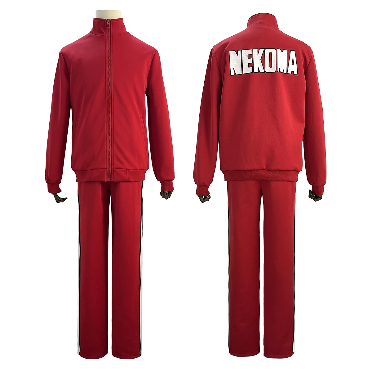 

HOLOUN Haiky Anime Nekoma School Uniform Kuroo Tetsuro Kozumekenma Cosplay Costume Embroidery Full-zip Tracksuit Daily Wear