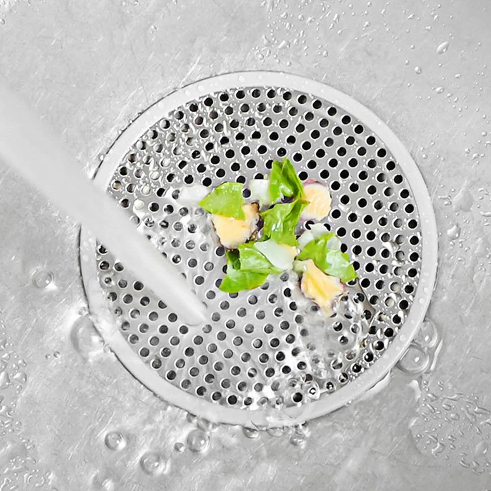 

Hair Collector Floor Drain Cover Stainless Steel Thickened Large 60% Drainage Area Double Layer Seal Deodorization for Bathroom