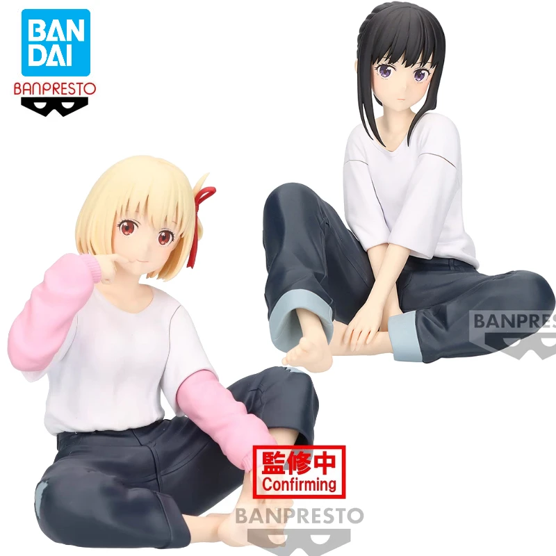 ในสต็อก Bandai BANPRESTO Relax Time Lycoris หดตัว Inoue Takina Inoue Takina อะนิเมะ Action Figure ของเล่นของขวัญคอลเลกชัน