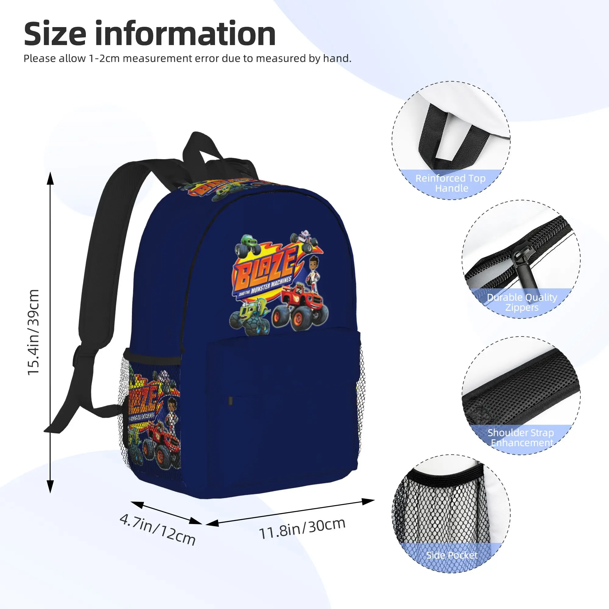 Blaze and the Monster Machines Crew Backpack Hot Sale Daypack Boys Girls BookBag Shoulder Bags for Men Women School Bag