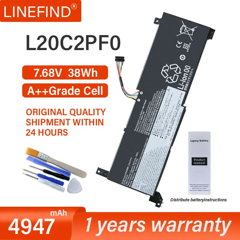 

L20L2PF0 L20C2PF0 L20M2PF0 L20L3PF0 L20C3PF0 L20M3PF0 Battery For Lenovo IdeaPad 3-14ALC6 Gen 6 V14 V15 V17 G2 ITL