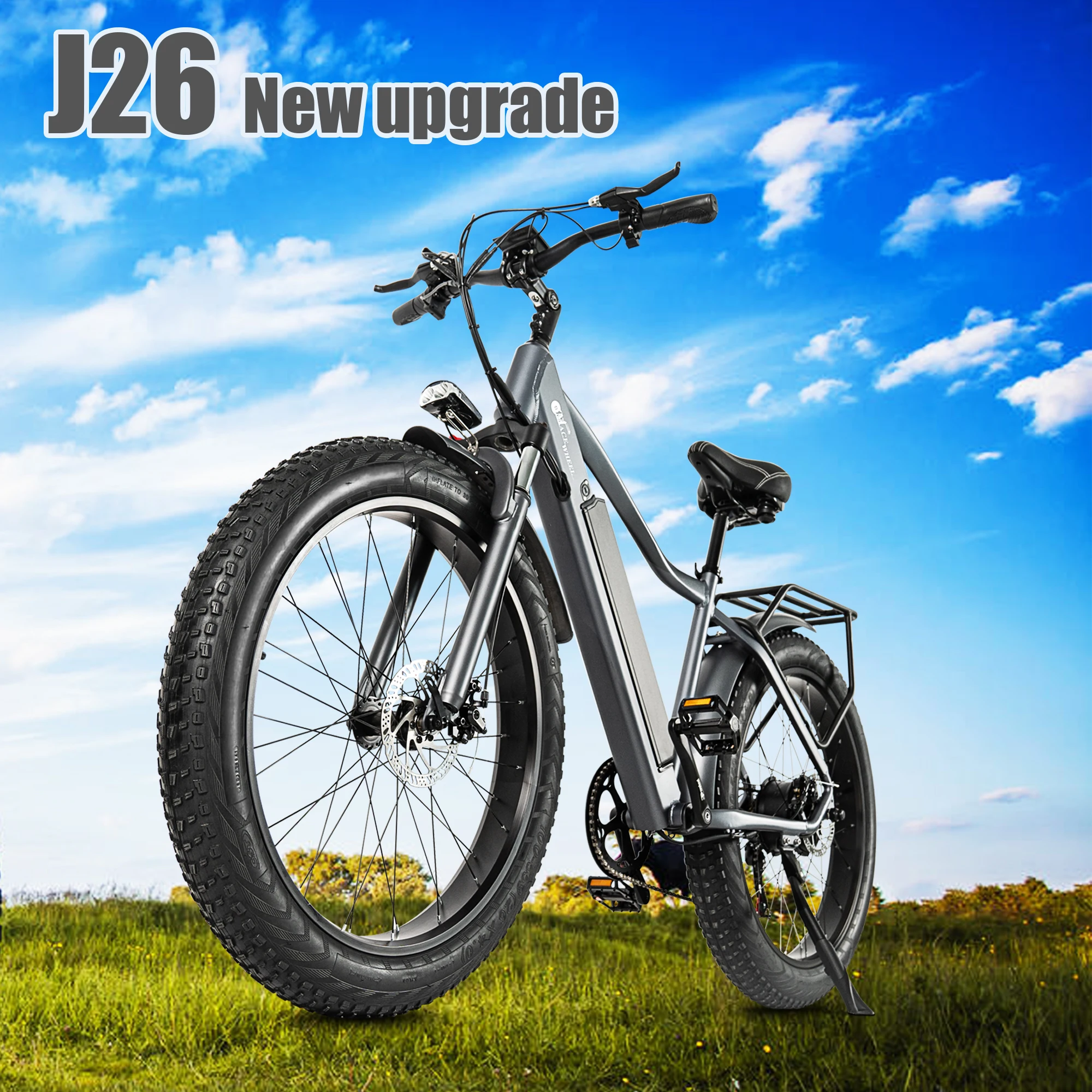 Bike For Adults Folding Electric Mountain Bike 26 inch Commuter 27MPH Adult Electric Bicycles with Removable Battery LCD Display