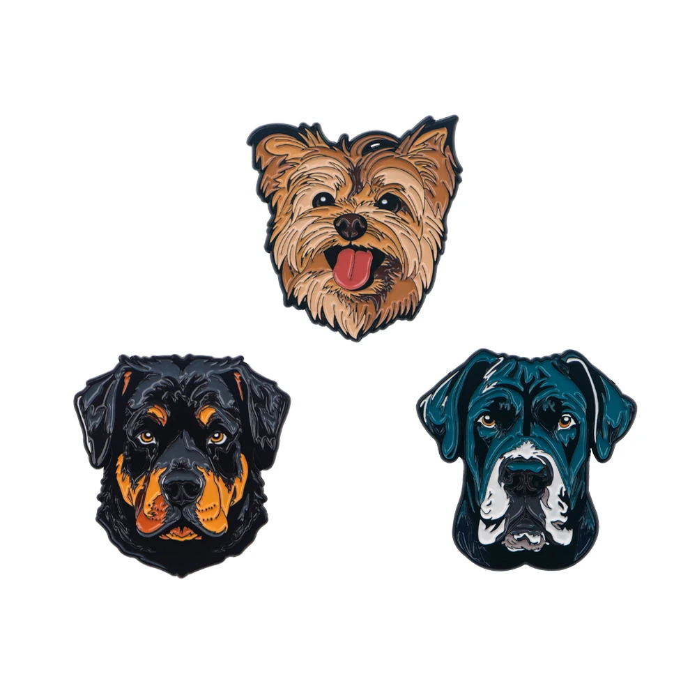 

Cartoon Dogs Soft Enamel Pin Cool Men Brooches on Clothes Lapel Pins for Backpack Badges Jewelry Fashion Accessories