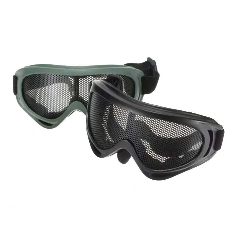 

Outdoor Eye Protective Comfortable Airsoft Safety Tactical Glasses Goggles Anti Fog With Metal Mesh/PC Len For Paintball Hunting
