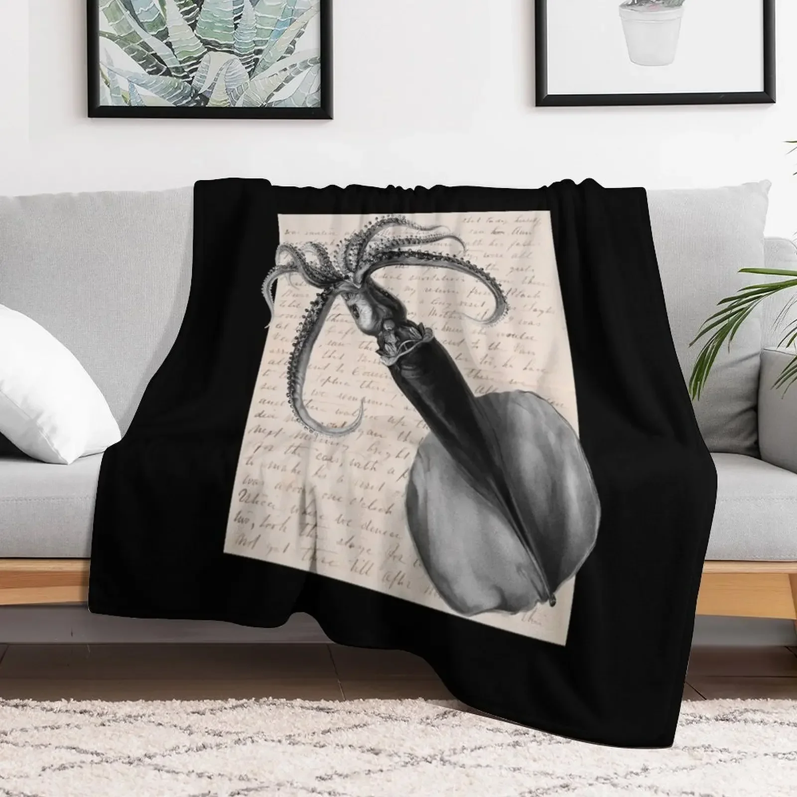 

Squid Throw Blanket warm winter Decorative Beds Multi-Purpose Bed Fashionable Blankets