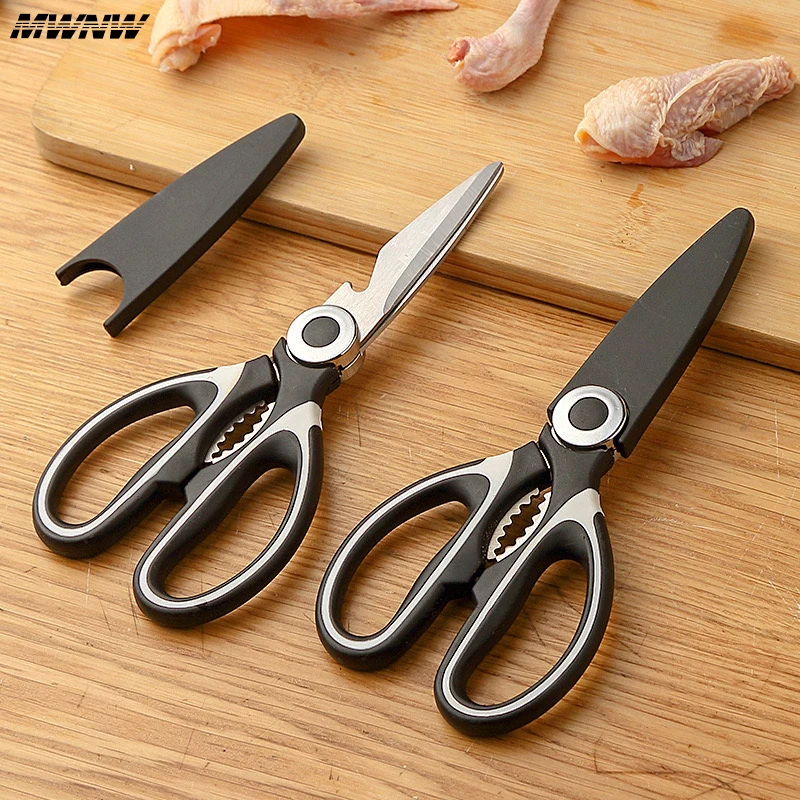 

Sharp Multifunction Stainless Steel Kitchen Scissors Tools Strong Home Vegetable Chopping Chicken Bone Fish Food Scissors