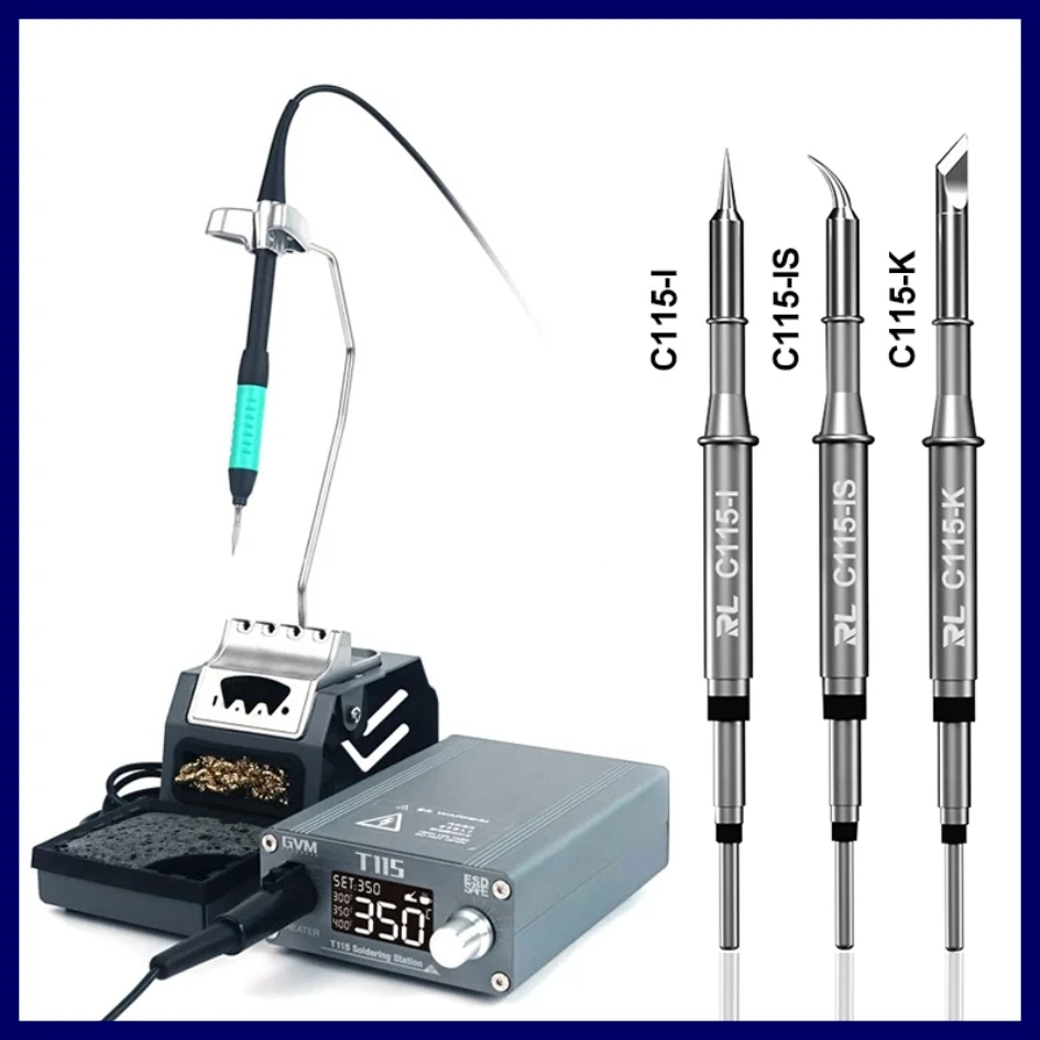 

GVM T115 Intelligent Soldering Station With Electric Soldering Iron JBC Handle Welding Tips For SMD BGA Phone Repair