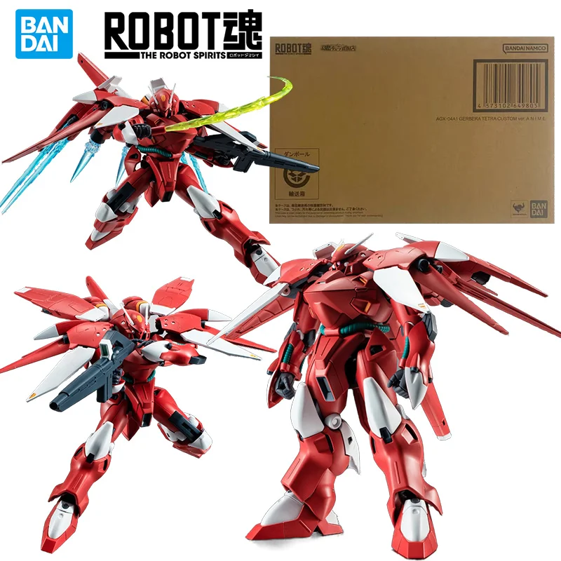 

Bandai The Robot Spirit AGX-04A1 GERBER Tetra Custom Ver. A.n.i.m.e. 16 см Оригинальная фигурка модели игрушки подарок коллекция