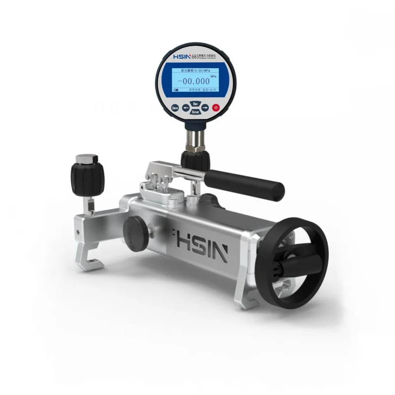 Manual High Pressure Generator Source Portable Hydraulic Water Oil Pressure Gauge Calibration Hand Pump for Calibrator 400bar