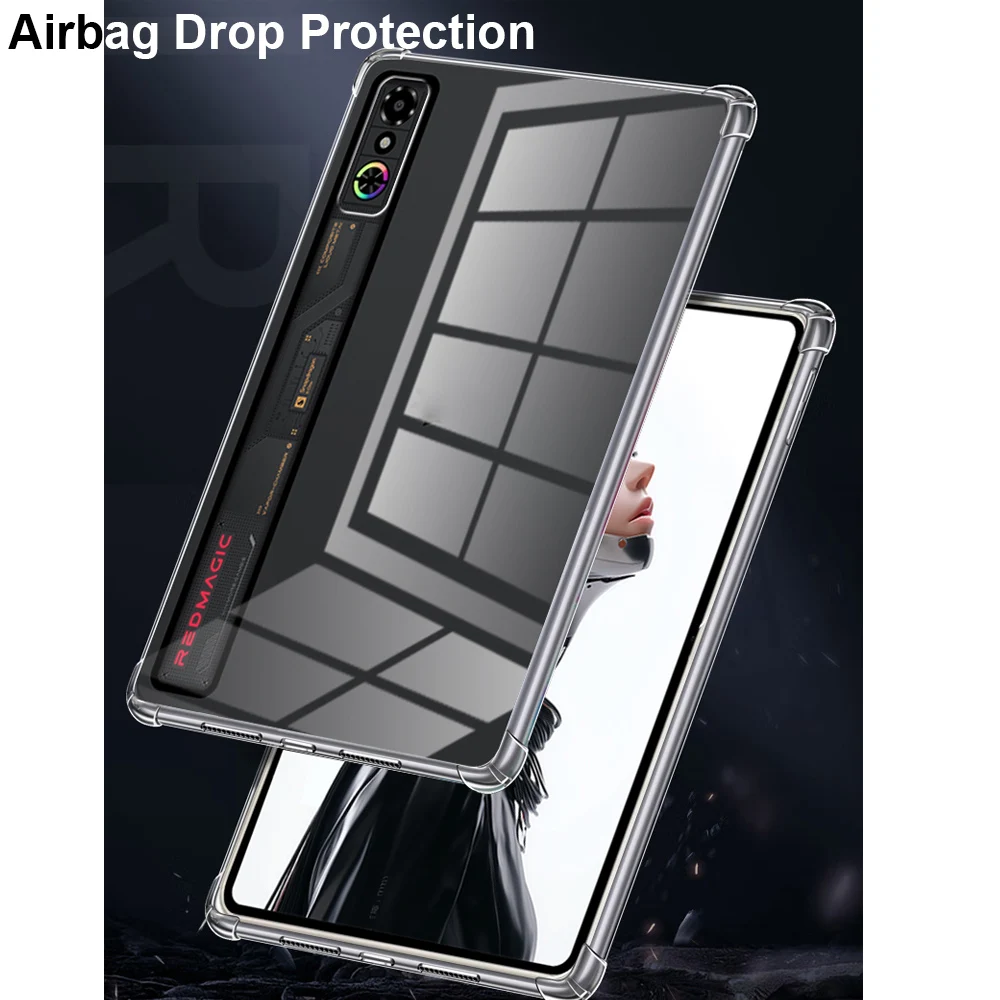 أكياس هوائية شفافة حافظة ناعمة مضادة للصدمات من مادة TPU لهاتف RedMagic 3 pro مقاس 9.06 بوصة 2025