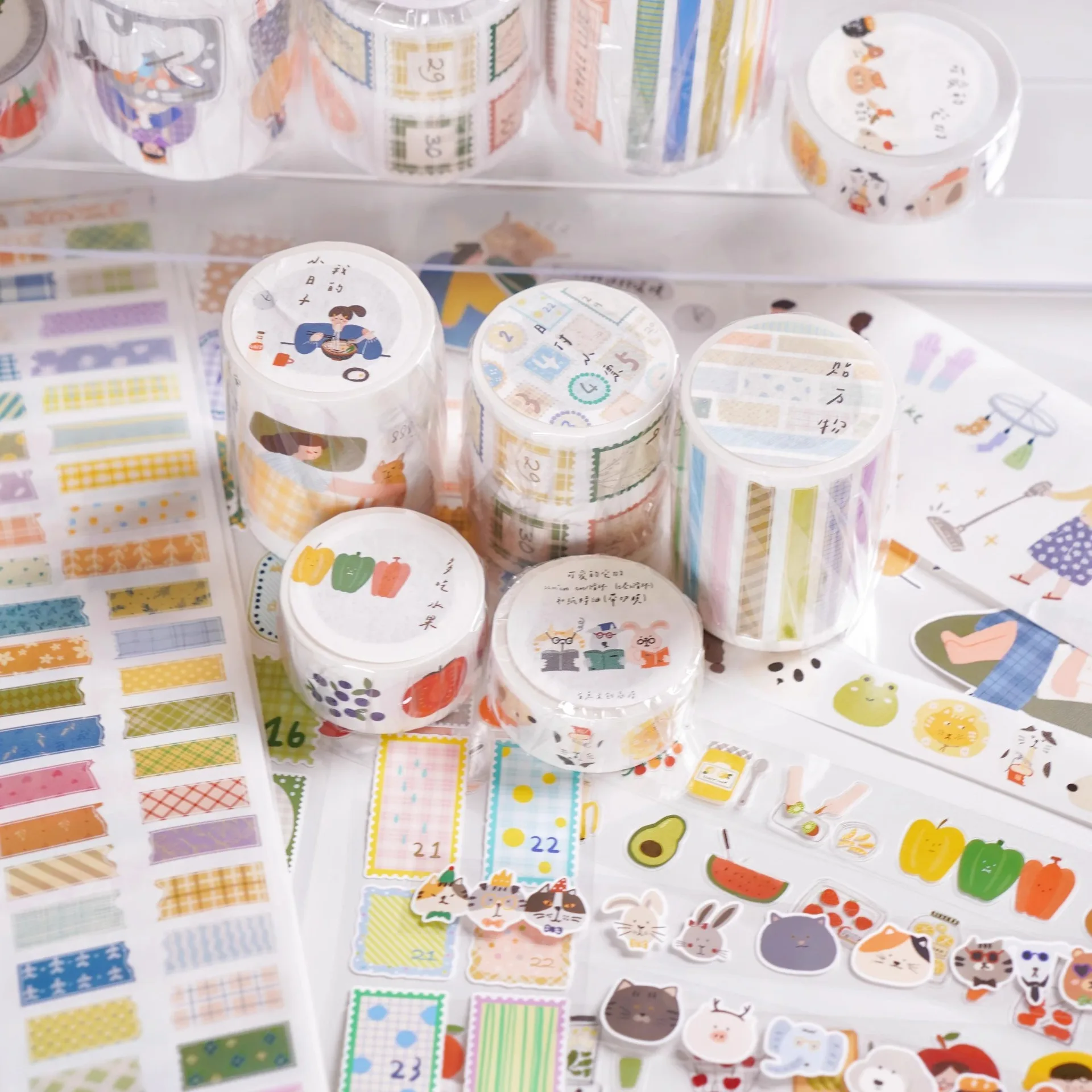 

1pcs DIY Decoration Adhesive Tapes Japanese A bit of cultural and creative Washi Tapes Masking Tapes stickers stationery